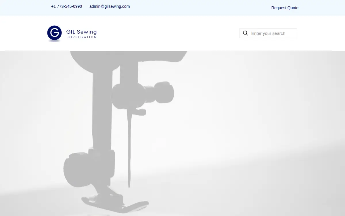 Homepage of Gil Sewing CORP