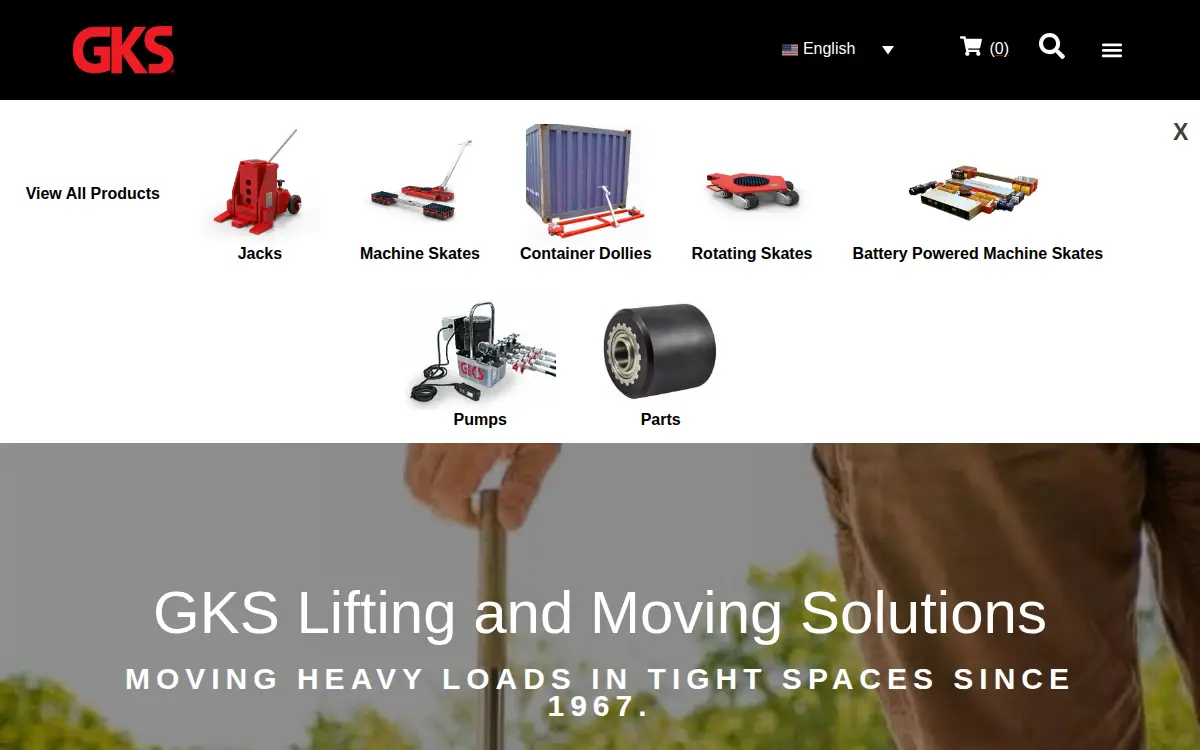 Homepage of Gks Lifting and Moving Solutions LLC