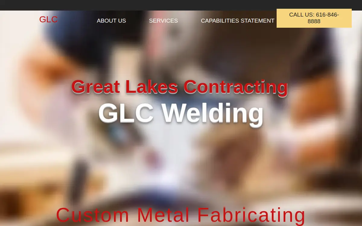 Homepage of Great Lakes Contracting, INC