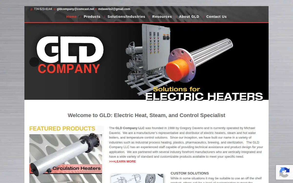Homepage of Gld Company LLC