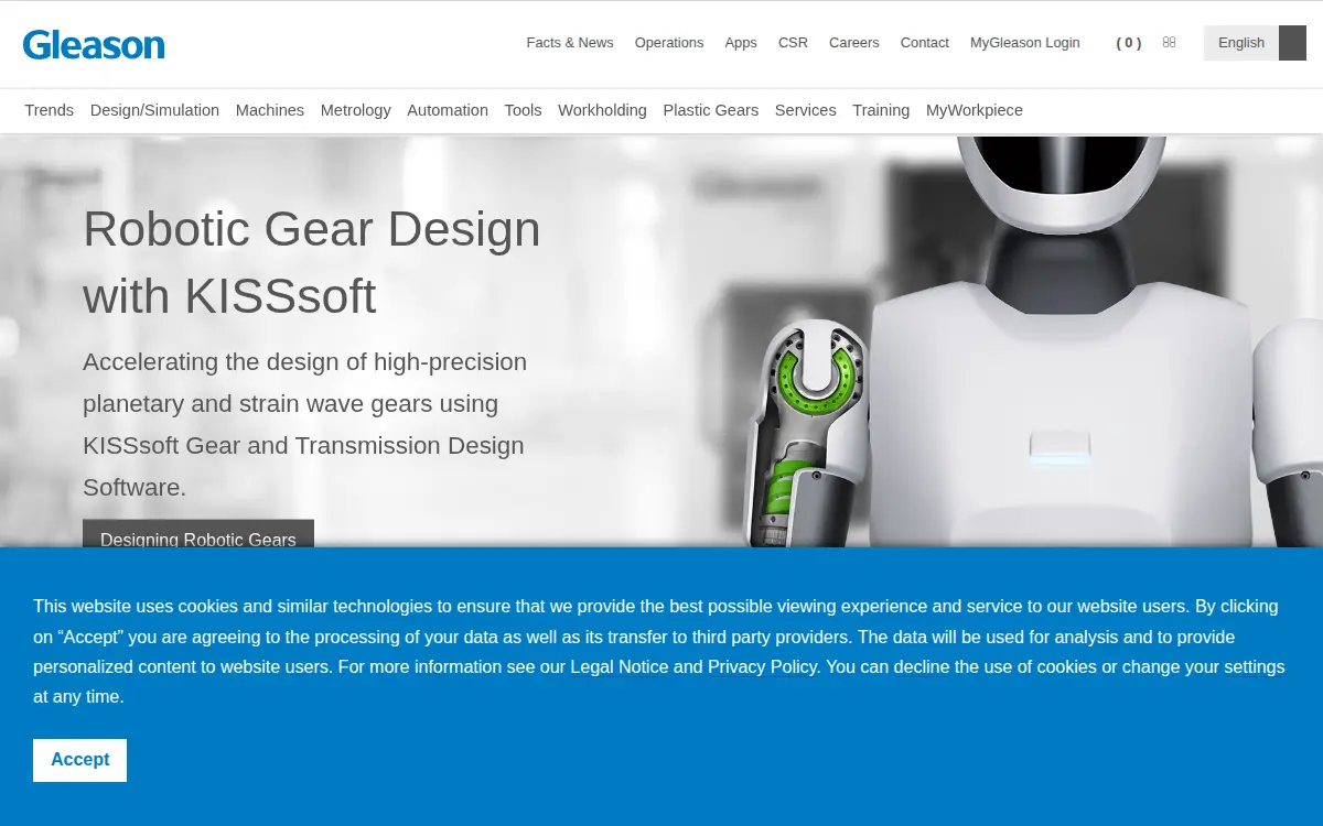 Homepage of The Gleason Works