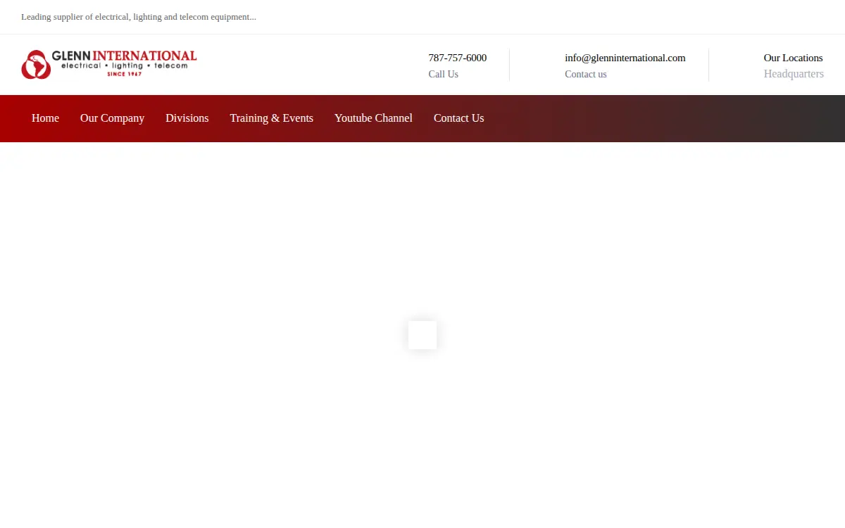 Homepage of Glenn International, INC.