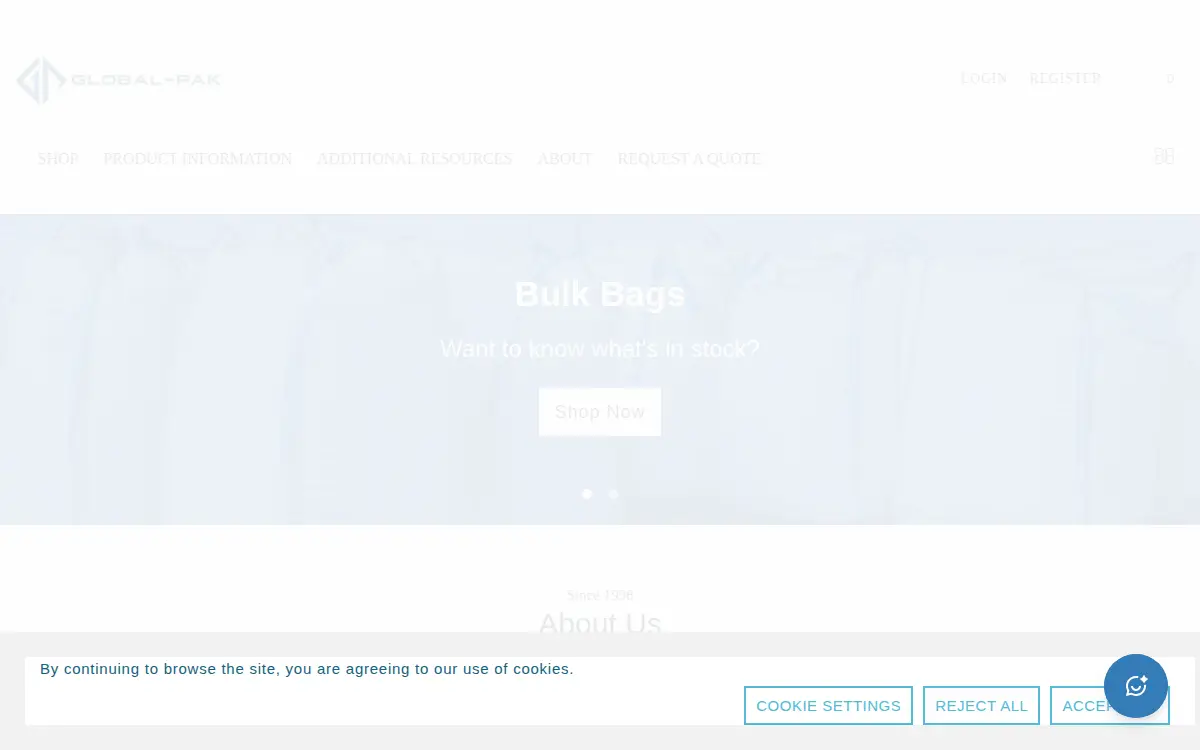 Homepage of Global-pak, INC.