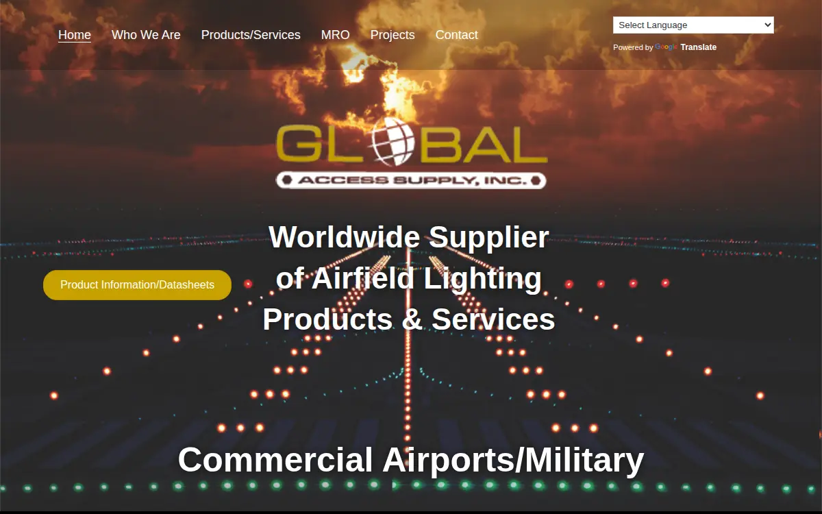 Homepage of Global Access Supply INC