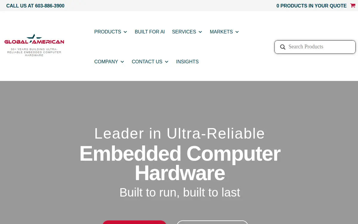 Homepage of Global American Sales INC