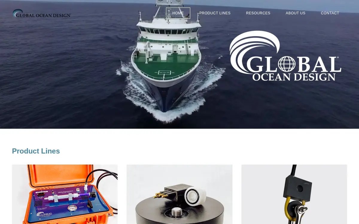 Homepage of Global Ocean Design LLC