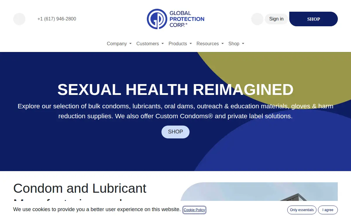 Homepage of Global Protection CORP.