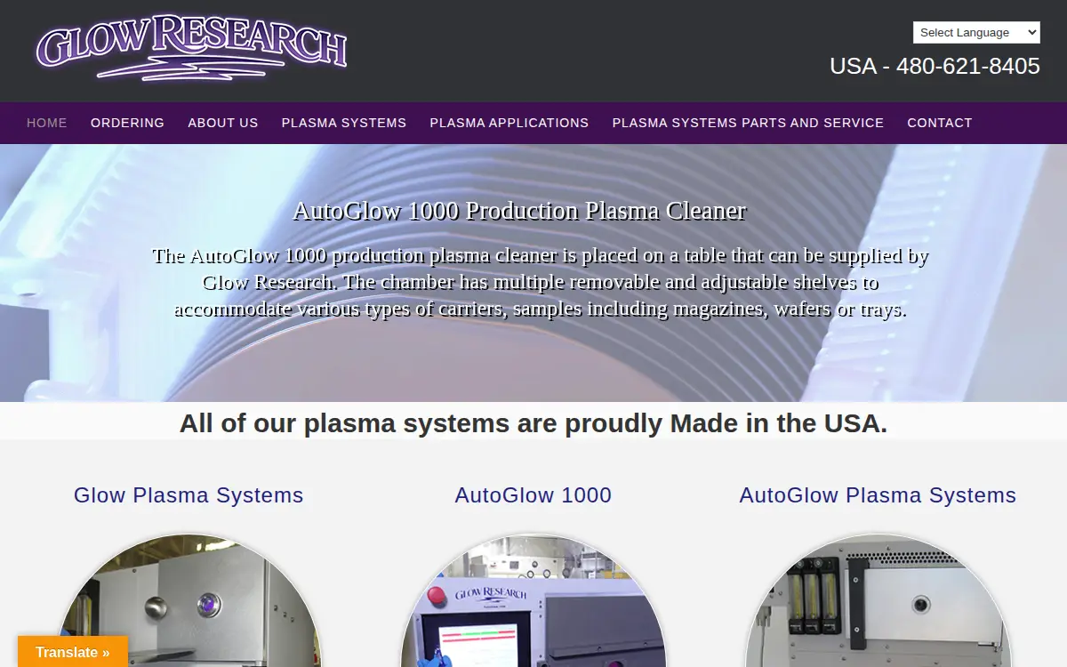 Homepage of Glow Research International, CORP
