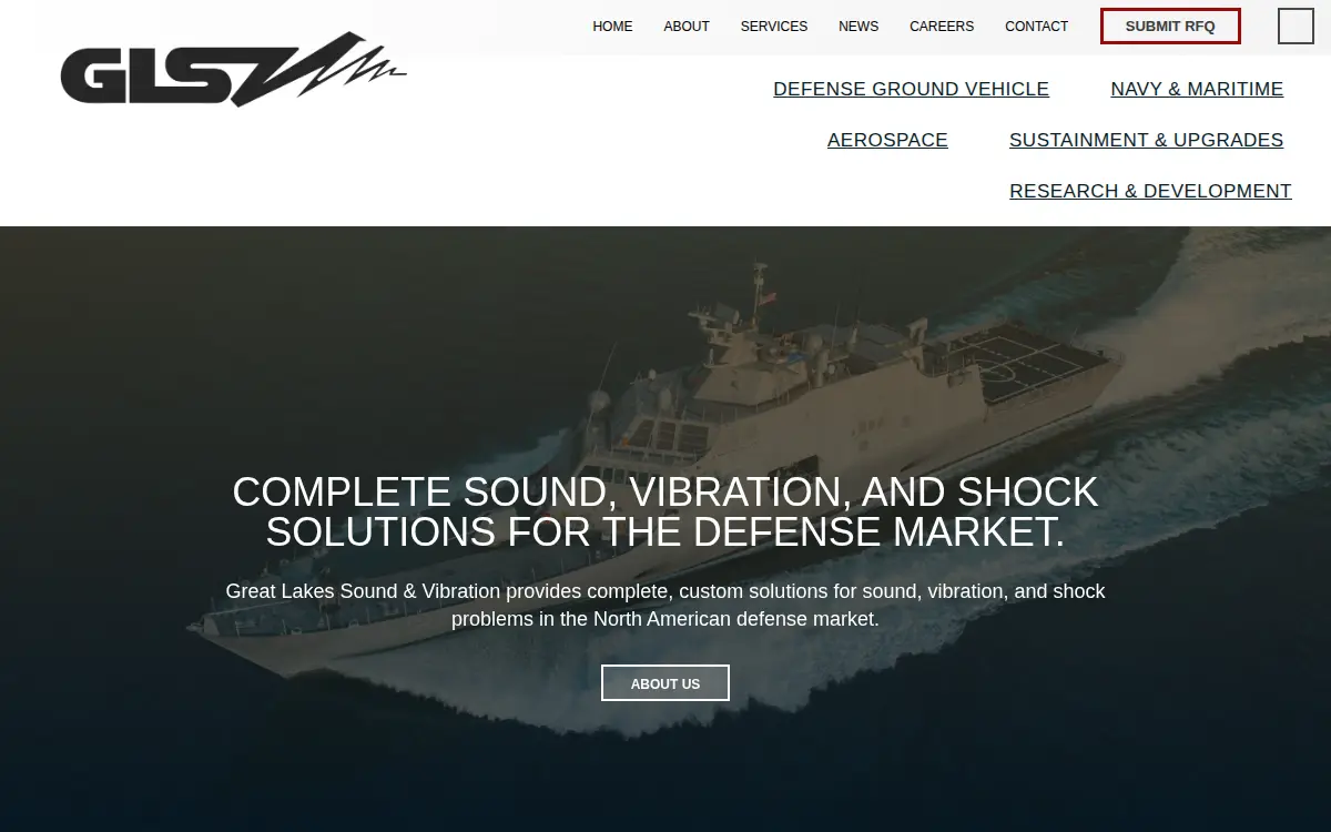 Homepage of Great Lakes Sound & Vibration INC