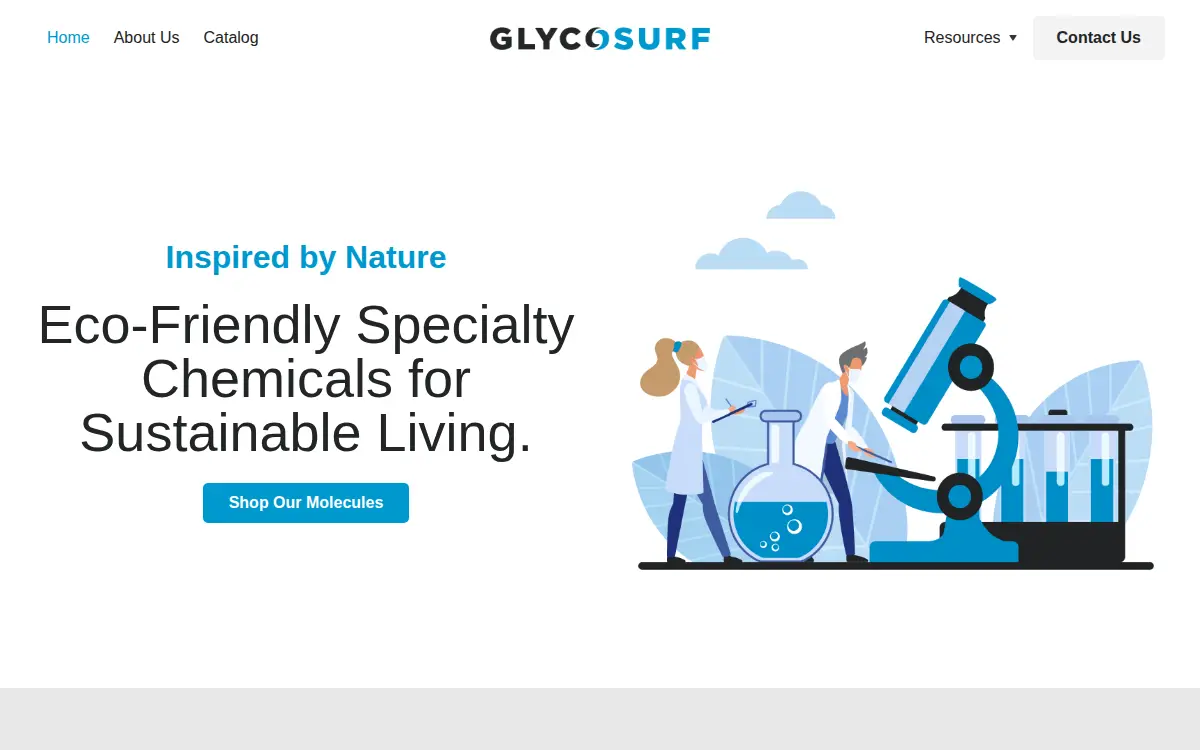 Homepage of Glycosurf, INC.