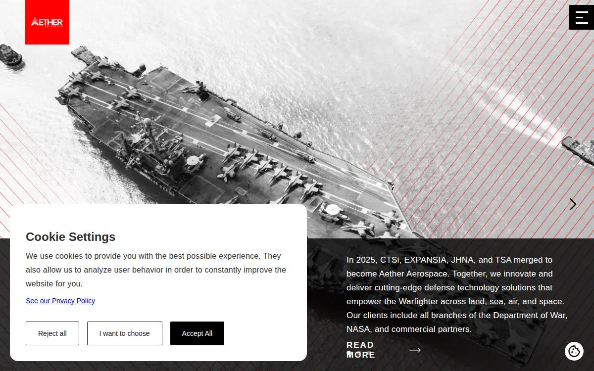 Homepage of Coherent Technical Services, INC.