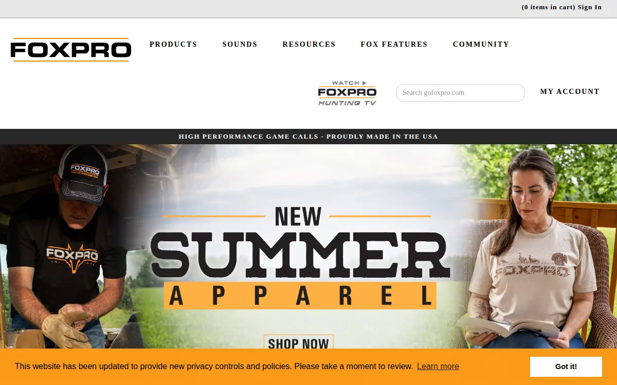 Homepage of Foxpro, INC
