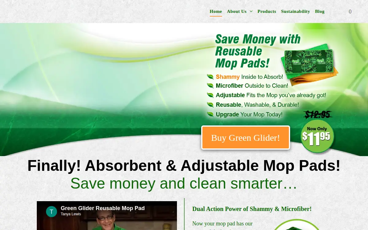 Homepage of The Green Glider CO LLC