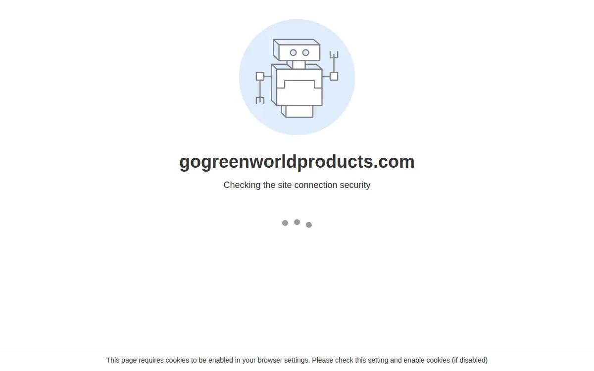 Homepage of Go Green World Products LLC