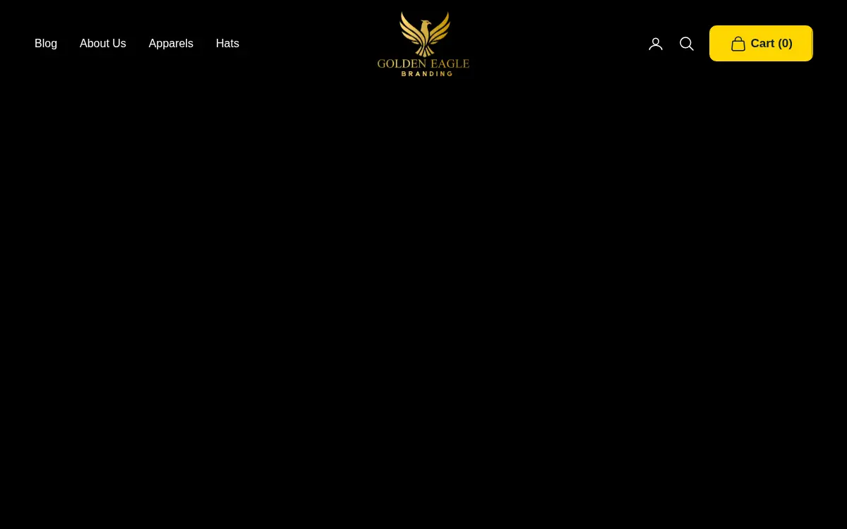 Homepage of Golden Eagle Branding LLC