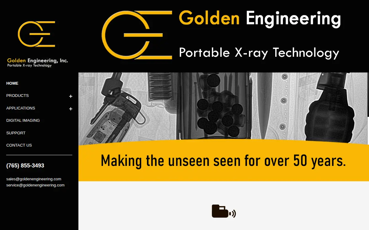 Homepage of Golden Engineering, INC.