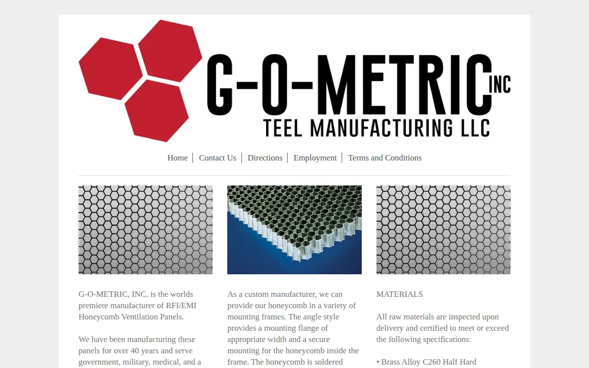 Homepage of G-o Metric INC