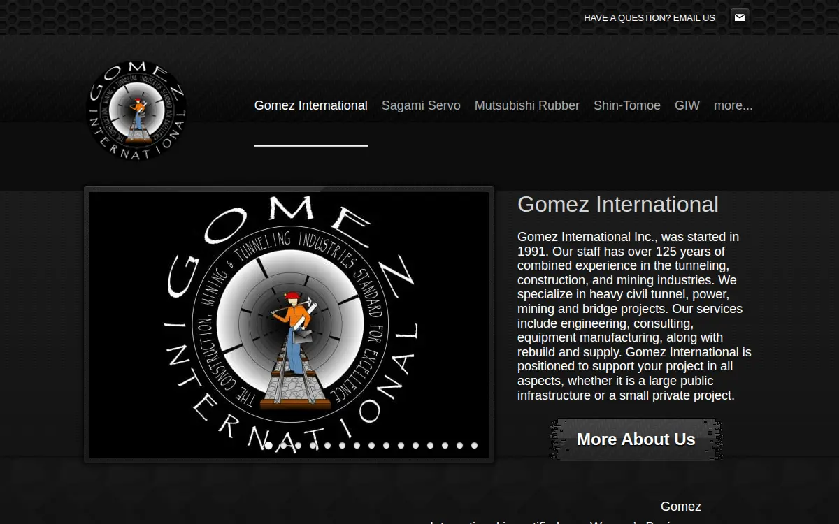 Homepage of Gomez International, INC.