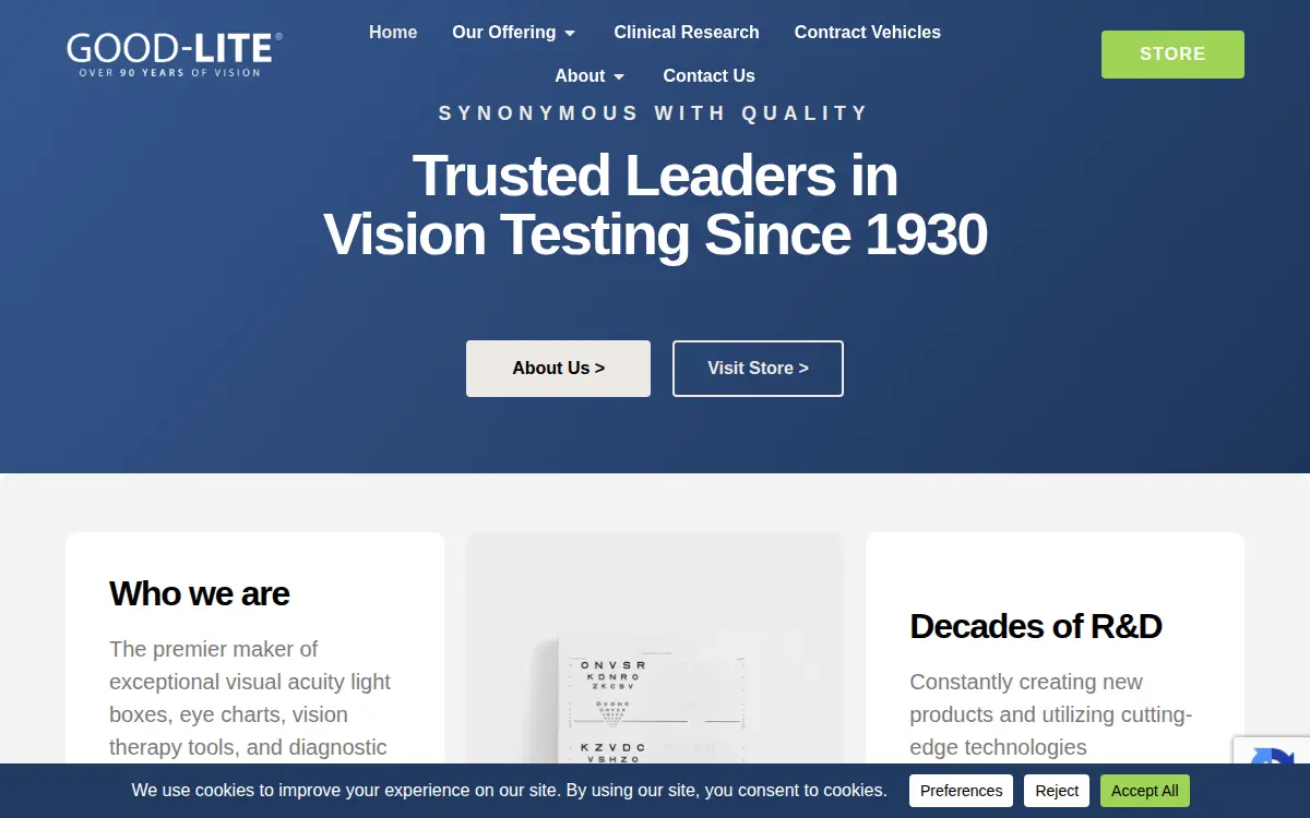Homepage of Good-lite CO