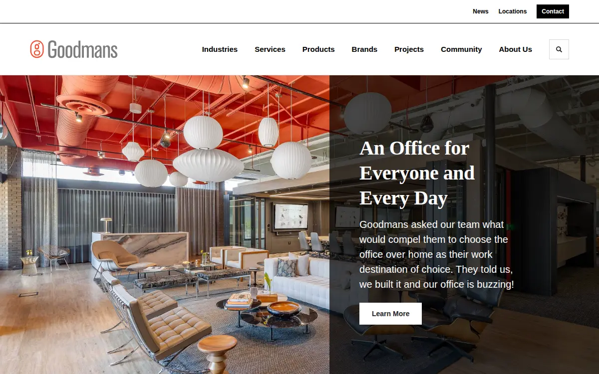 Homepage of Goodmans INC