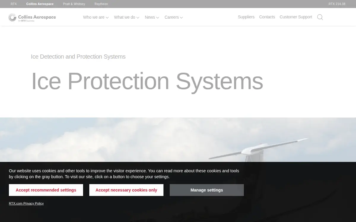 Homepage of Goodrich Corporation