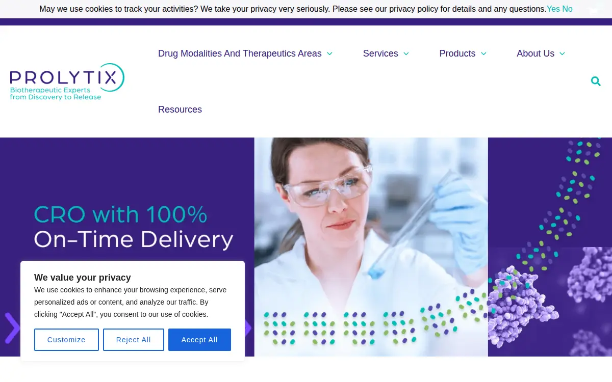 Homepage of Haematologic Technologies, LLC
