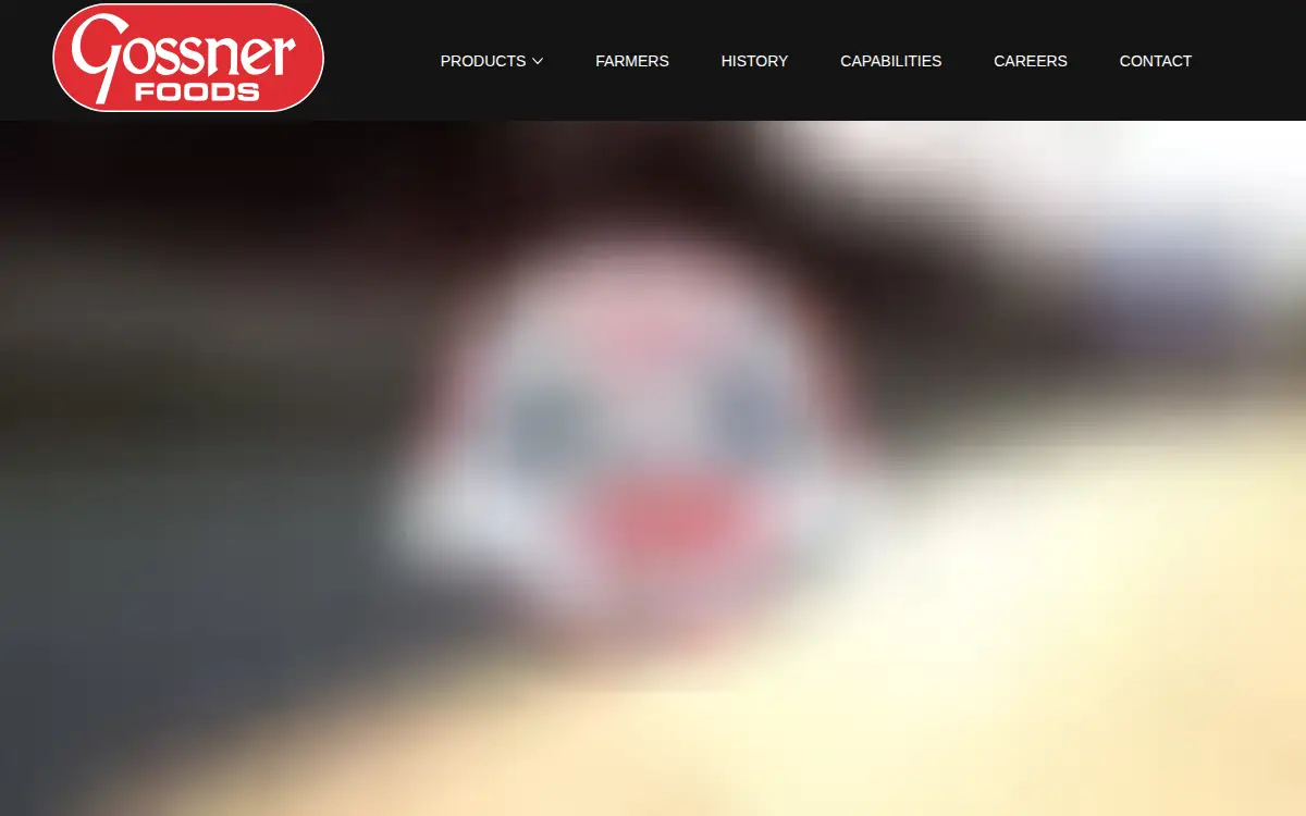 Homepage of Gossner Foods, INC