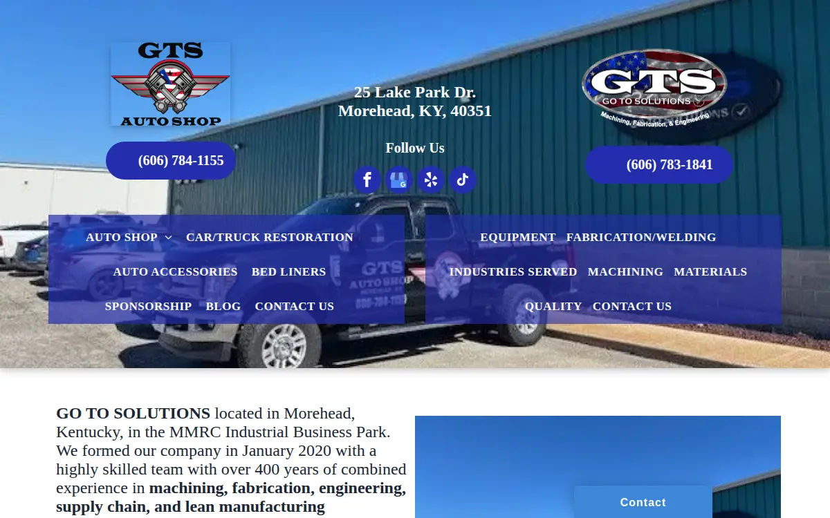 Homepage of Go to Solutions, LLC