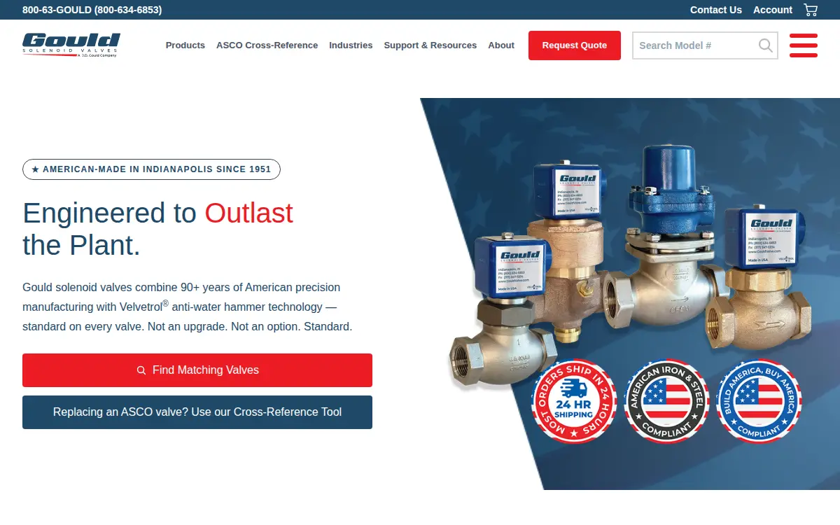 Homepage of J D Gould Company INC