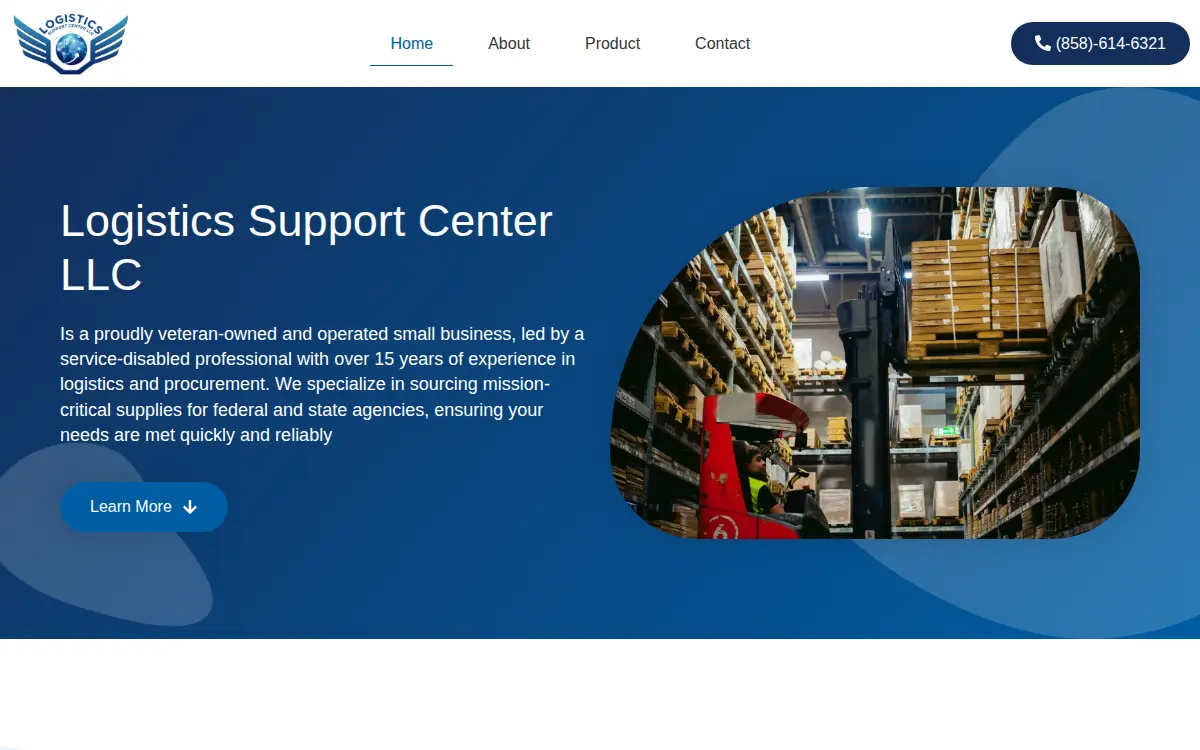 Homepage of Logistics Support Center LLC