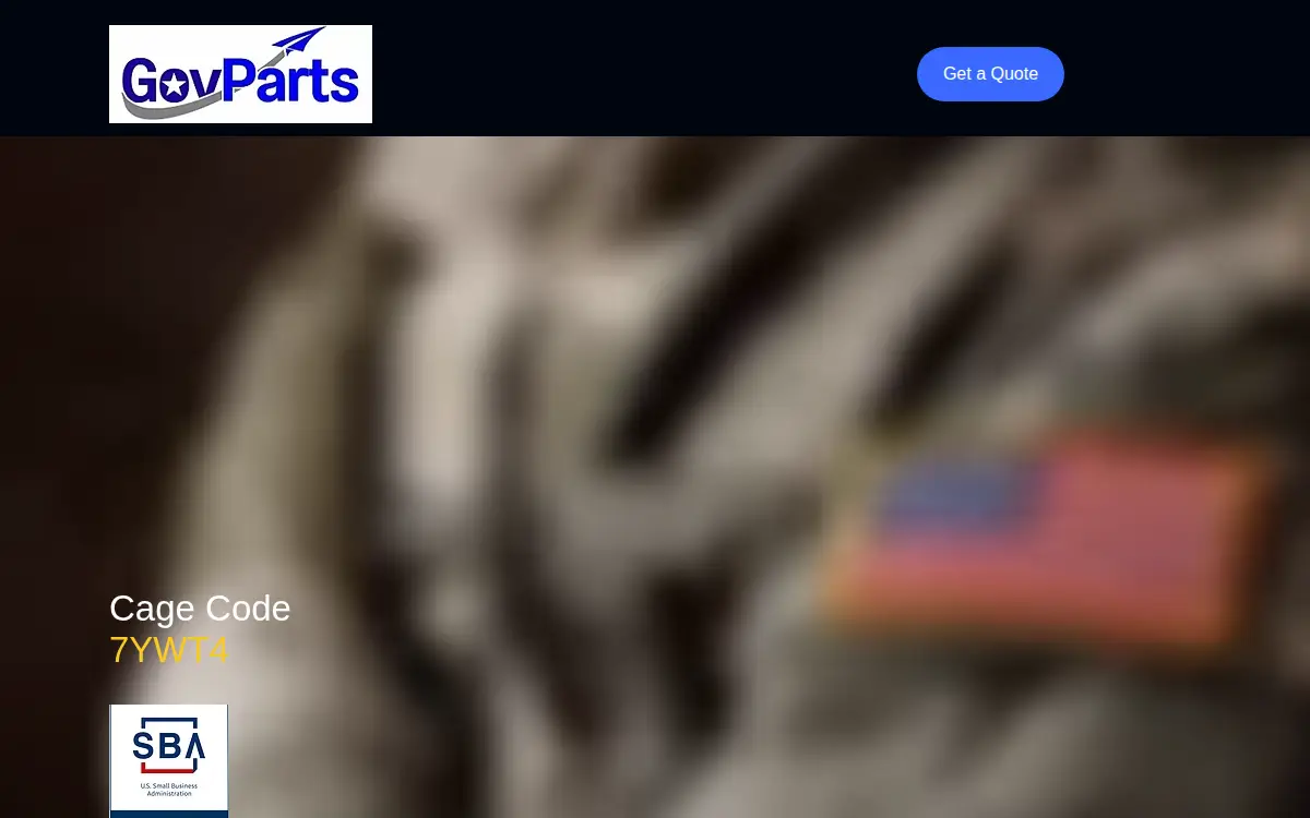 Homepage of Govparts LLC