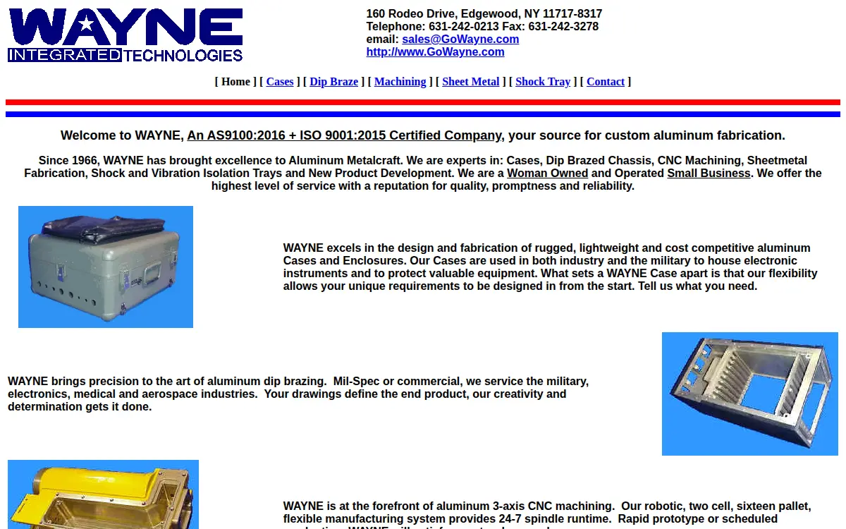 Homepage of Wayne Integrated Technologies CORP.