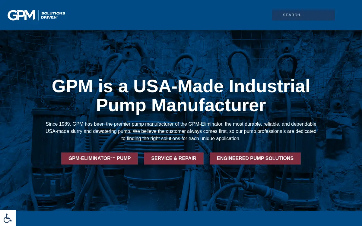 Homepage of Gpm INC