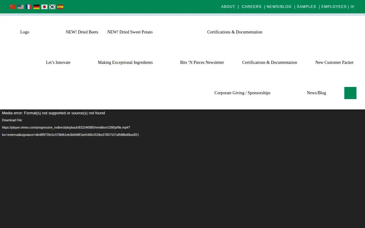 Homepage of Graceland Fruit INC