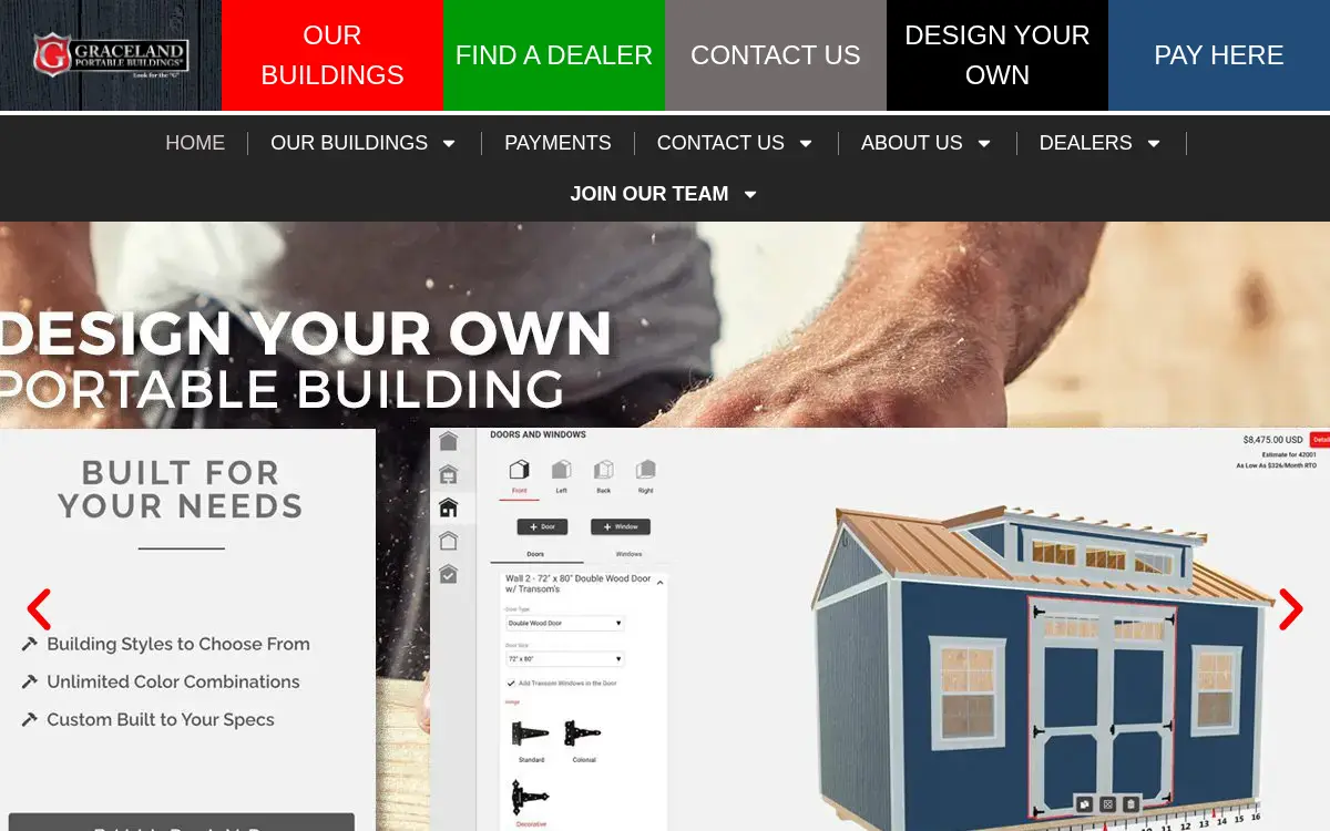 Homepage of Graceland Properties LLC