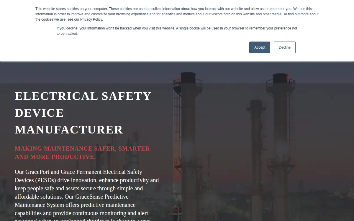 Homepage of Grace Technologies, INC