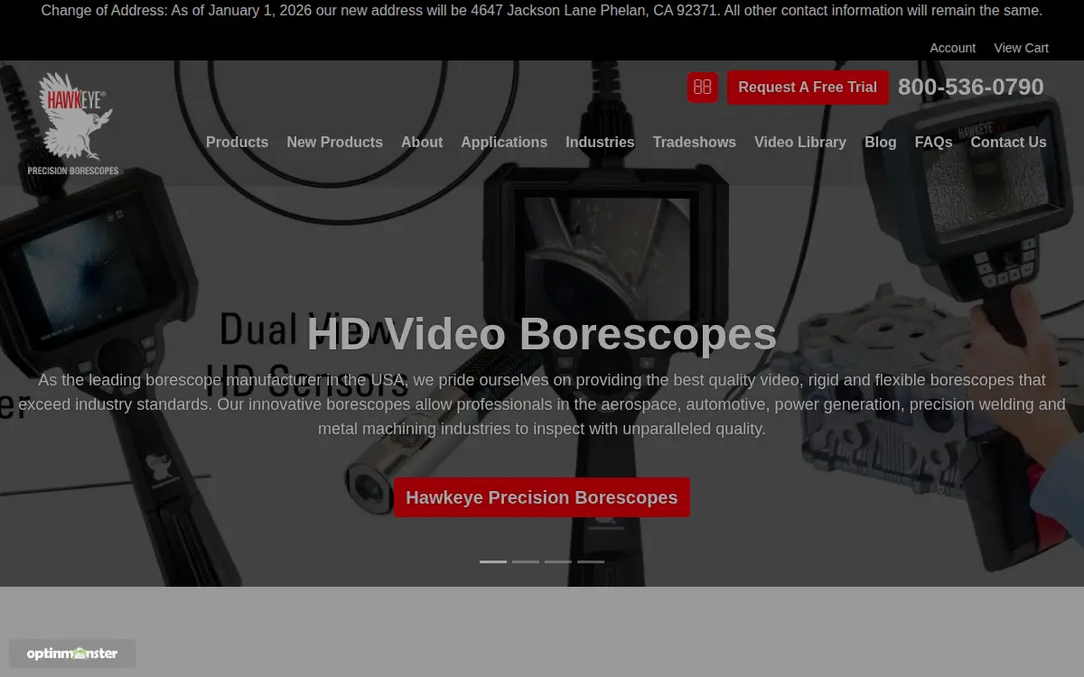 Homepage of Gradient Lens Corporation