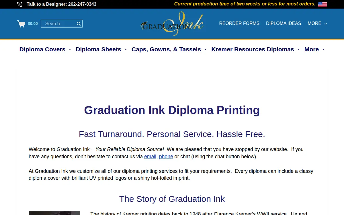 Homepage of Cornerstone Websites LLC