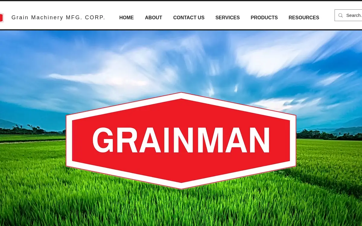 Homepage of Grain Machinery Manufacturing Corporation