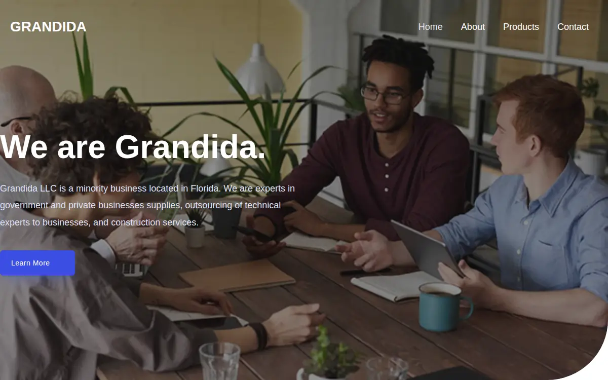 Homepage of Grandida, LLC