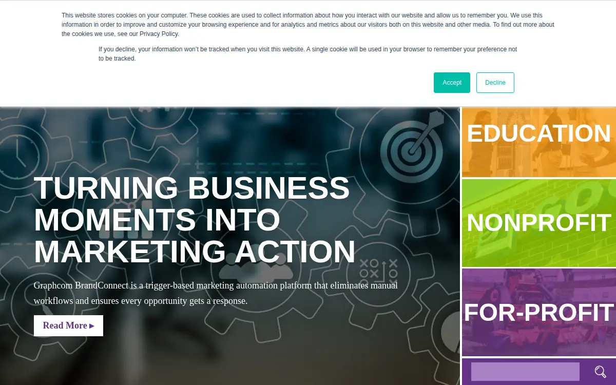 Homepage of Graphcom, INC.
