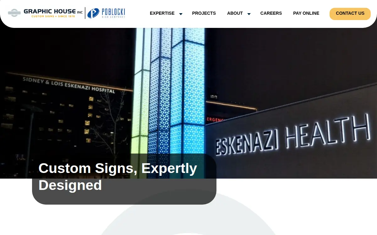 Homepage of Graphic House INC