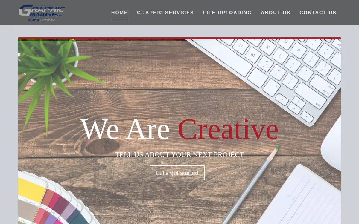 Homepage of Graphic Image LLC