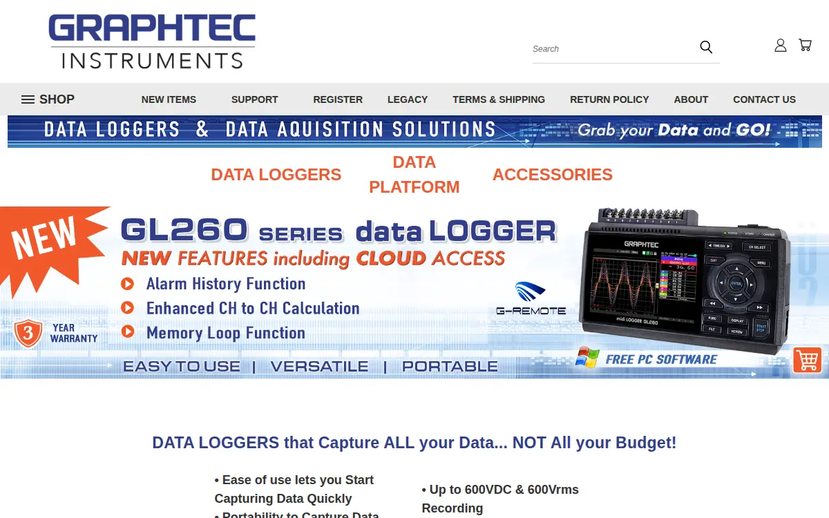 Homepage of Graphtec America, INC.