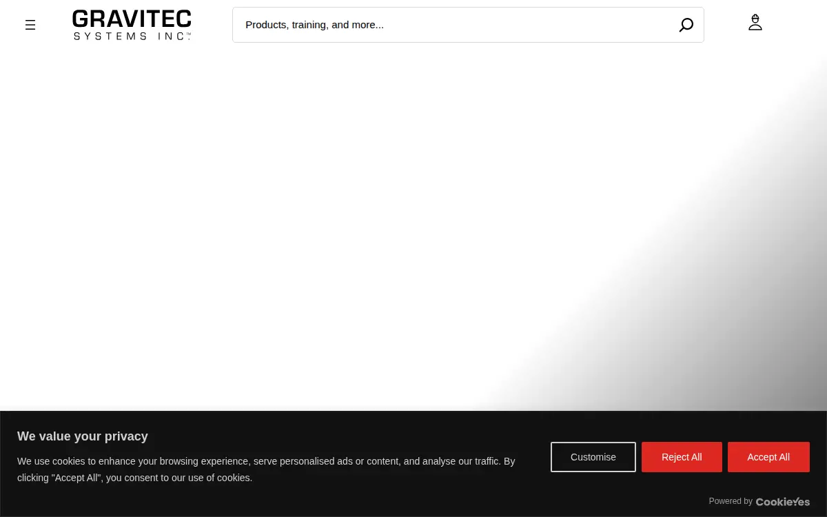 Homepage of Gravitec Systems INC