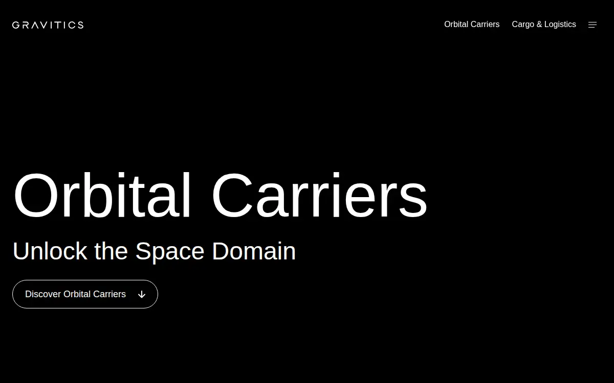 Homepage of Gravitics, INC.