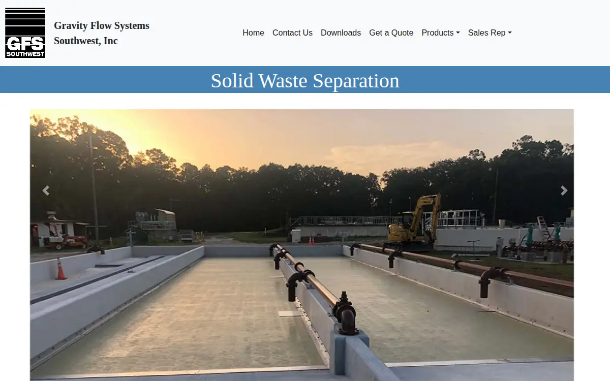 Homepage of Gravity Flow Systems Southwest INC