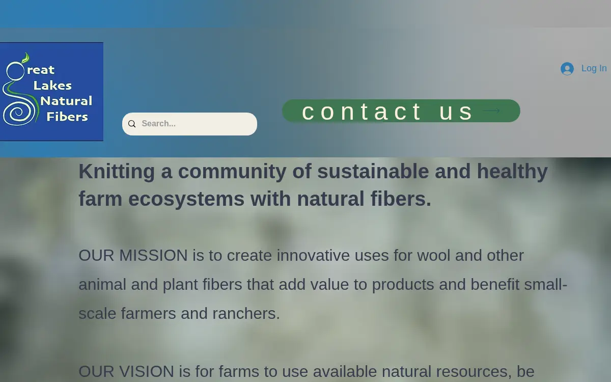 Homepage of Great Lakes Natural Fibers INC