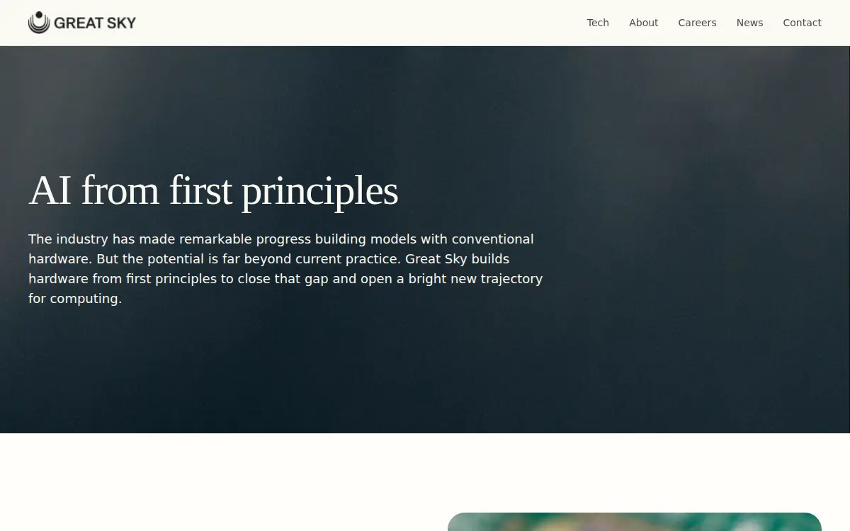 Homepage of Great Sky INC