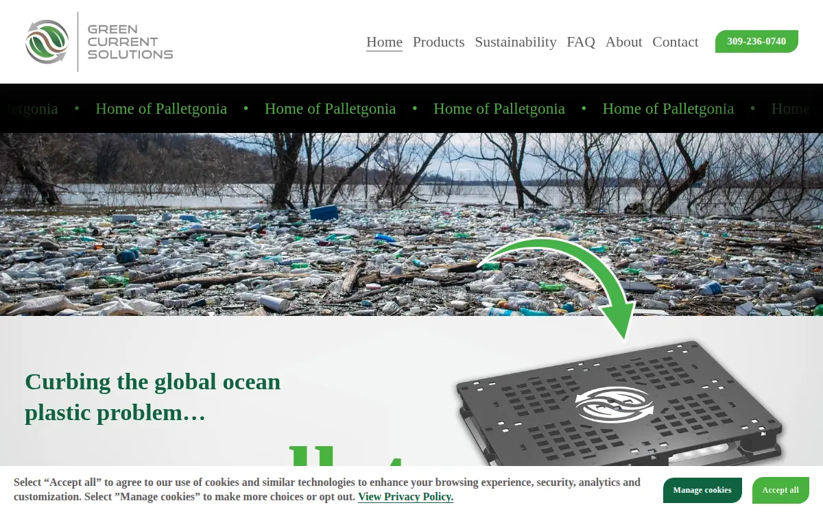 Homepage of Green Current Technologies LLC